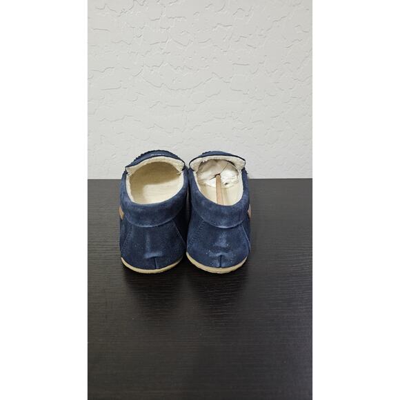Polo Ralph Lauren Women's Navy Genuine Suede Collins Ski Bear Moccasin W9 - Picture 5 of 6